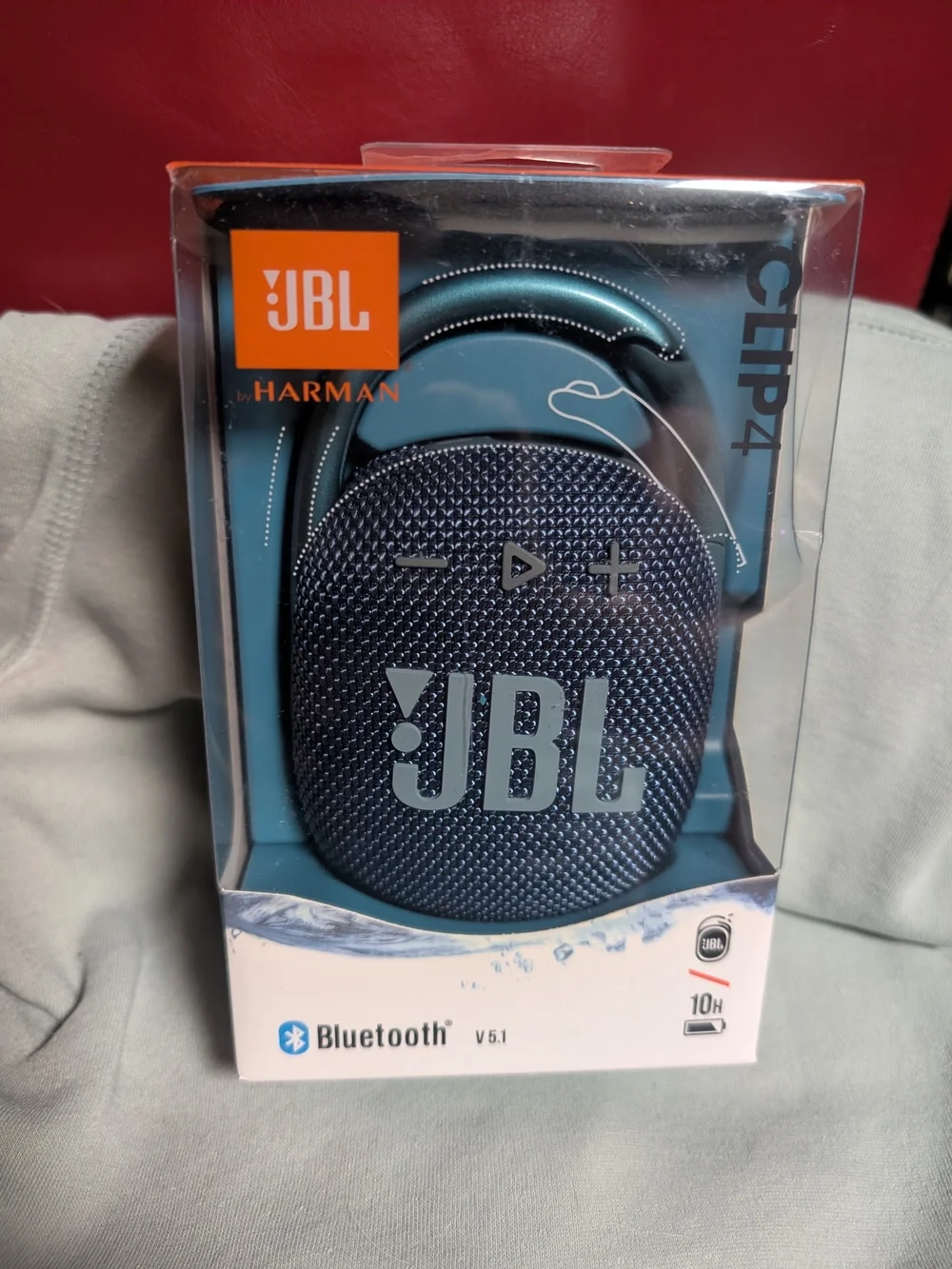 JBL Clip 4 Portable Bluetooth Speaker - Blue